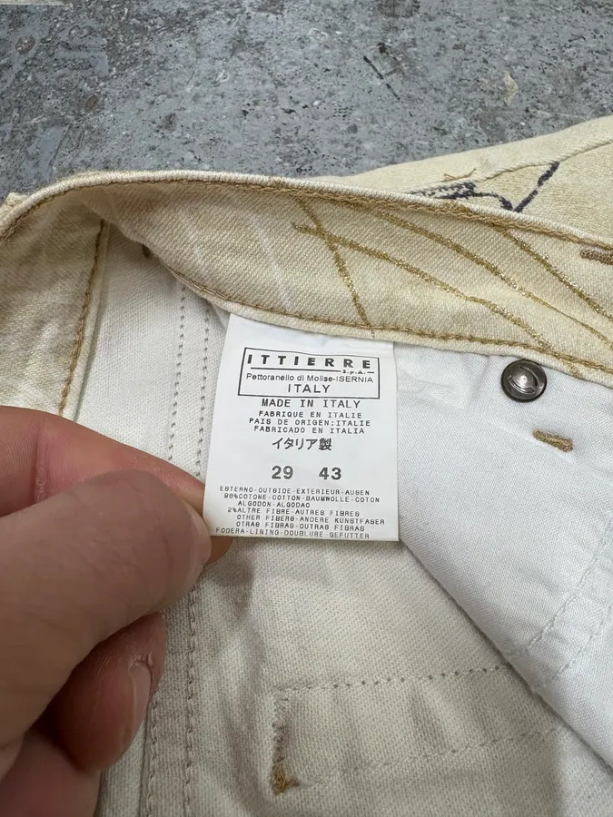 AW2003 Cavalli Astrology Beige Deus Pants - Image 12