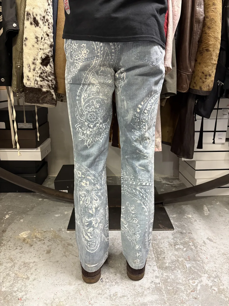AW2003 Cavalli Blue & White Presley Pants - Image 5
