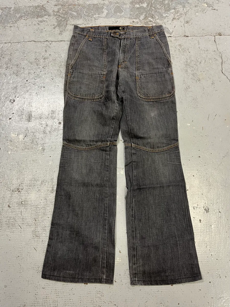 AW2003 Cavalli Cargo Grey Bootcut Denim Jeans - Image 5