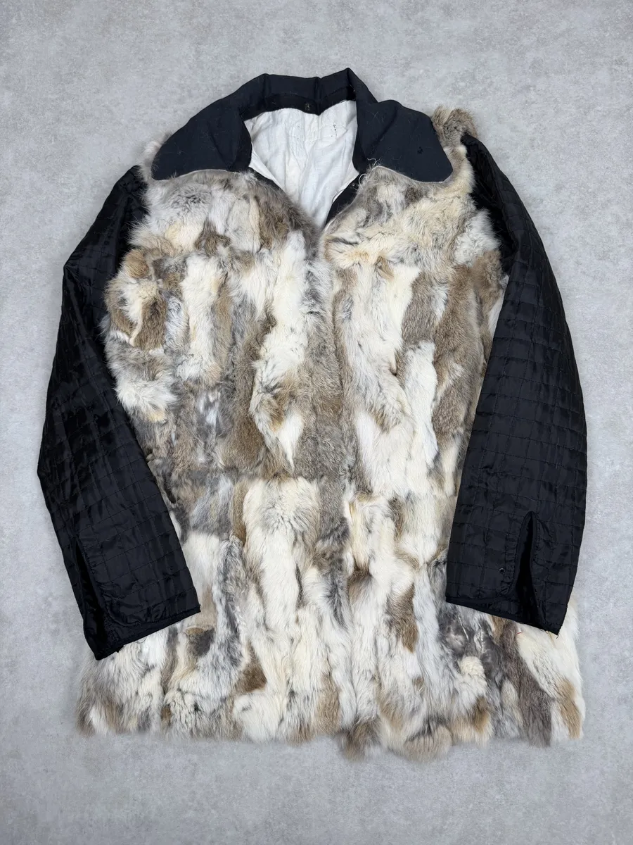 AW2003 Cavalli Fur Black Sleeves Jacket - Image 3