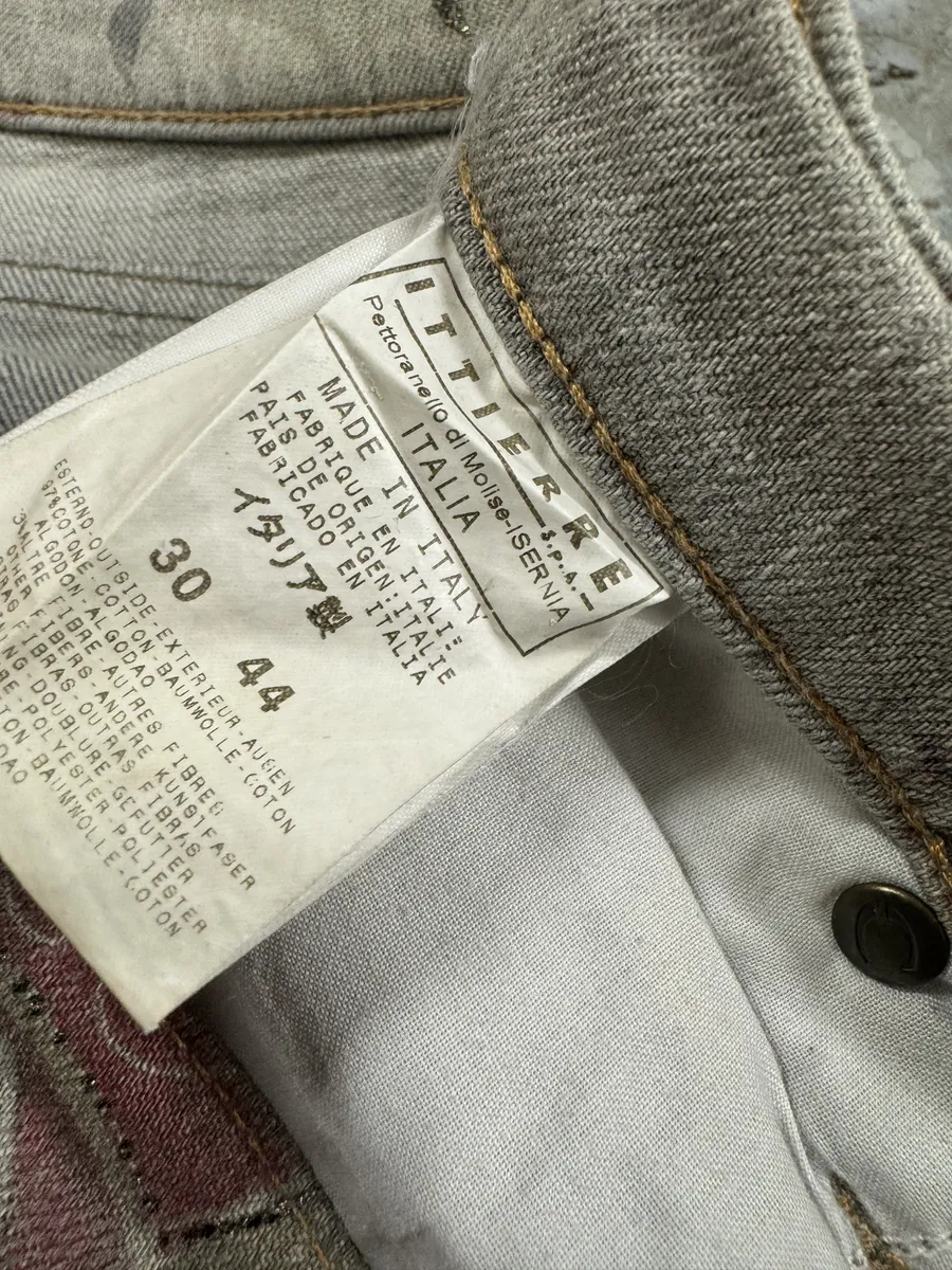 AW2003 Cavalli Grey Asian World Fantasy Denim Jeans - Image 8