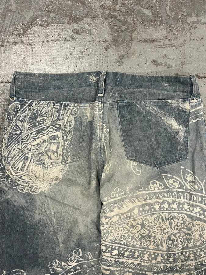 AW2003 Cavalli Ocean Presley Blue & White Ocean Pants - Image 8
