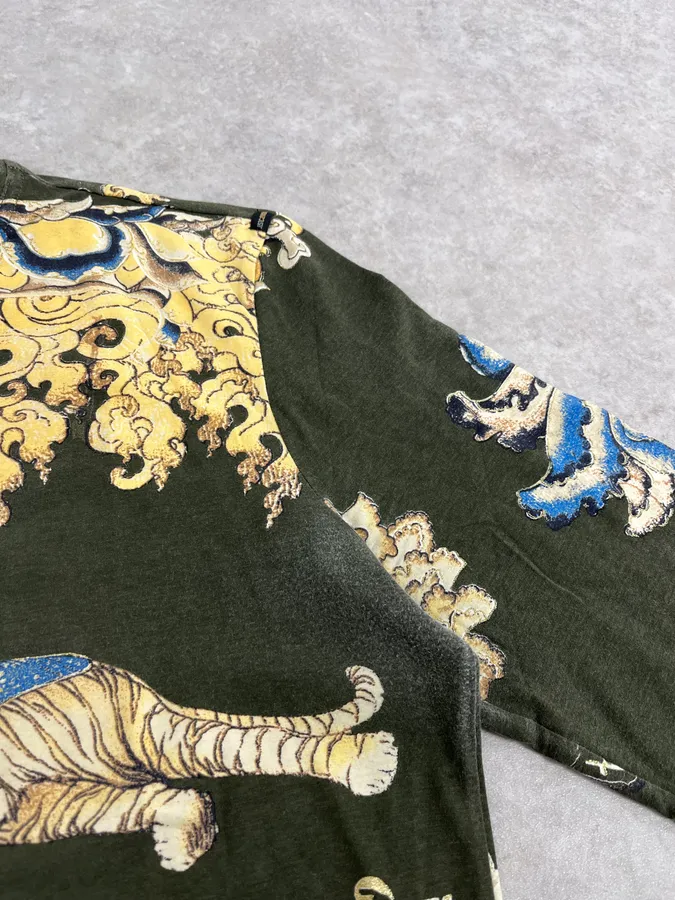 AW2003 Cavalli Spiritual Tiger Asian Green Longsleeves - Image 11