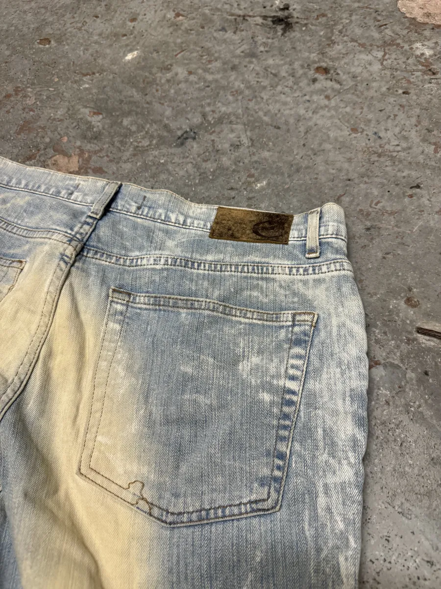 AW2003 Cavalli Sun Faded Blue Yellowish Pants - Image 5