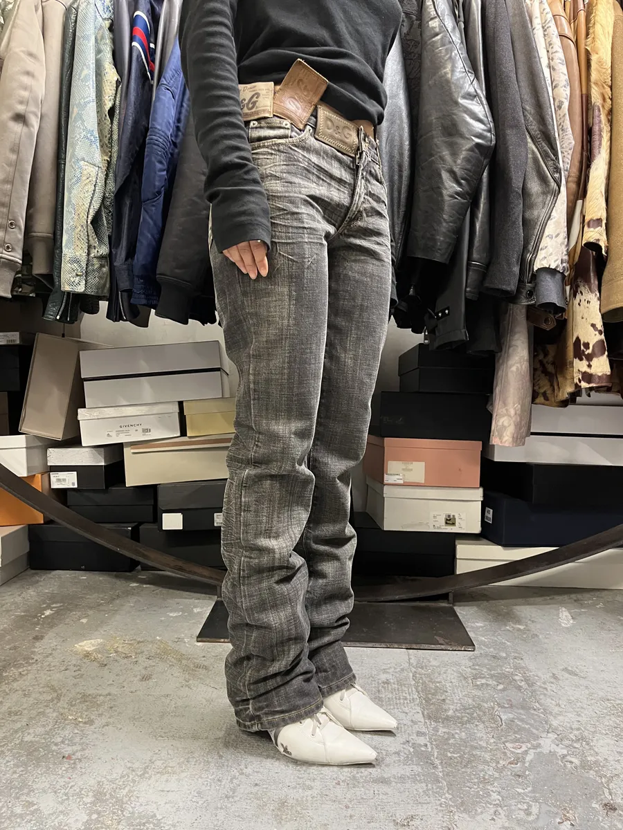 AW2003 Dolce & Gabbana 10 Tags Raw Denim Jeans - Image 3
