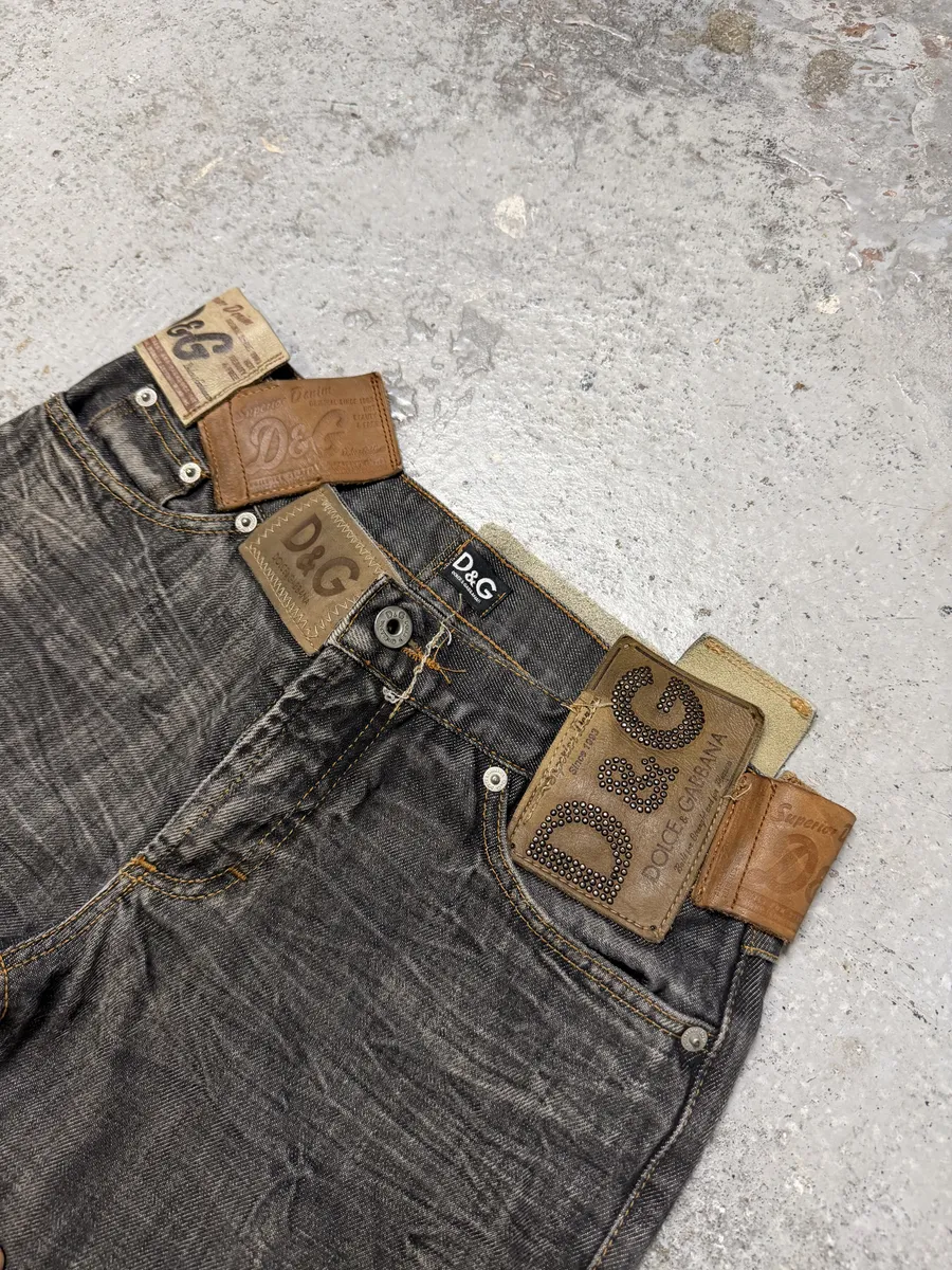 AW2003 Dolce & Gabbana 10 Tags Raw Denim Jeans - Image 8