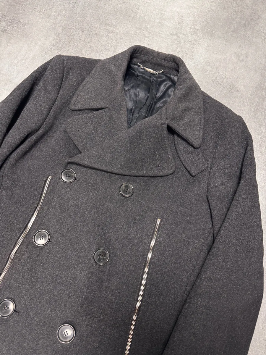 AW2003 Dolce & Gabbana 2-Zip Wool Coat - Image 4
