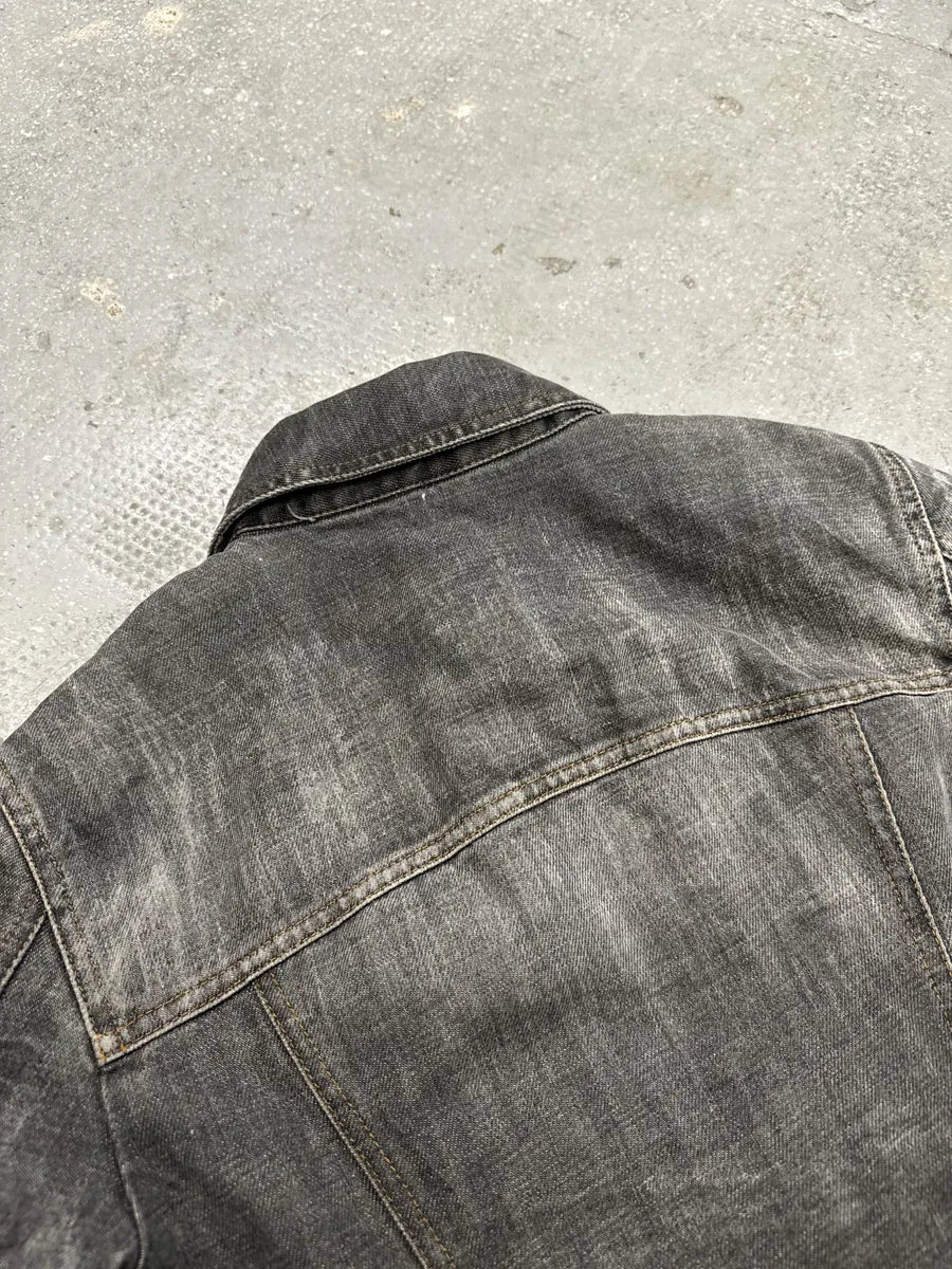 AW2003 Dolce & Gabbana Archive Tags Grey Raw Denim Jacket - Image 12
