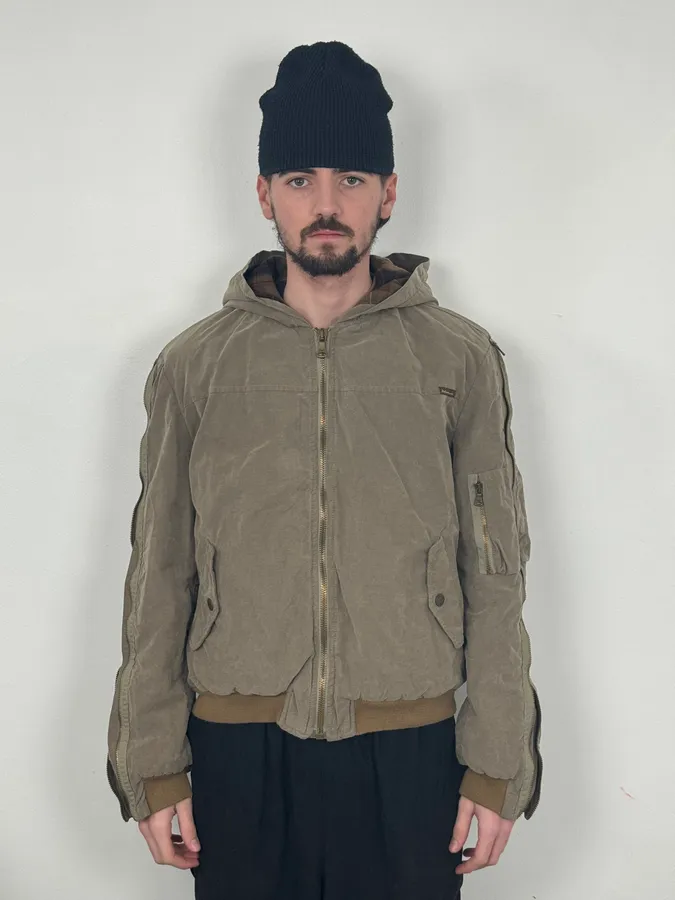 AW2003 Dolce & Gabbana Arm Zips Bomber Jacket - Image 2