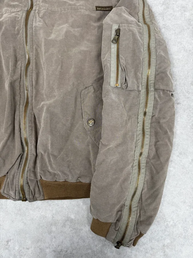 AW2003 Dolce & Gabbana Arm Zips Bomber Jacket - Image 8