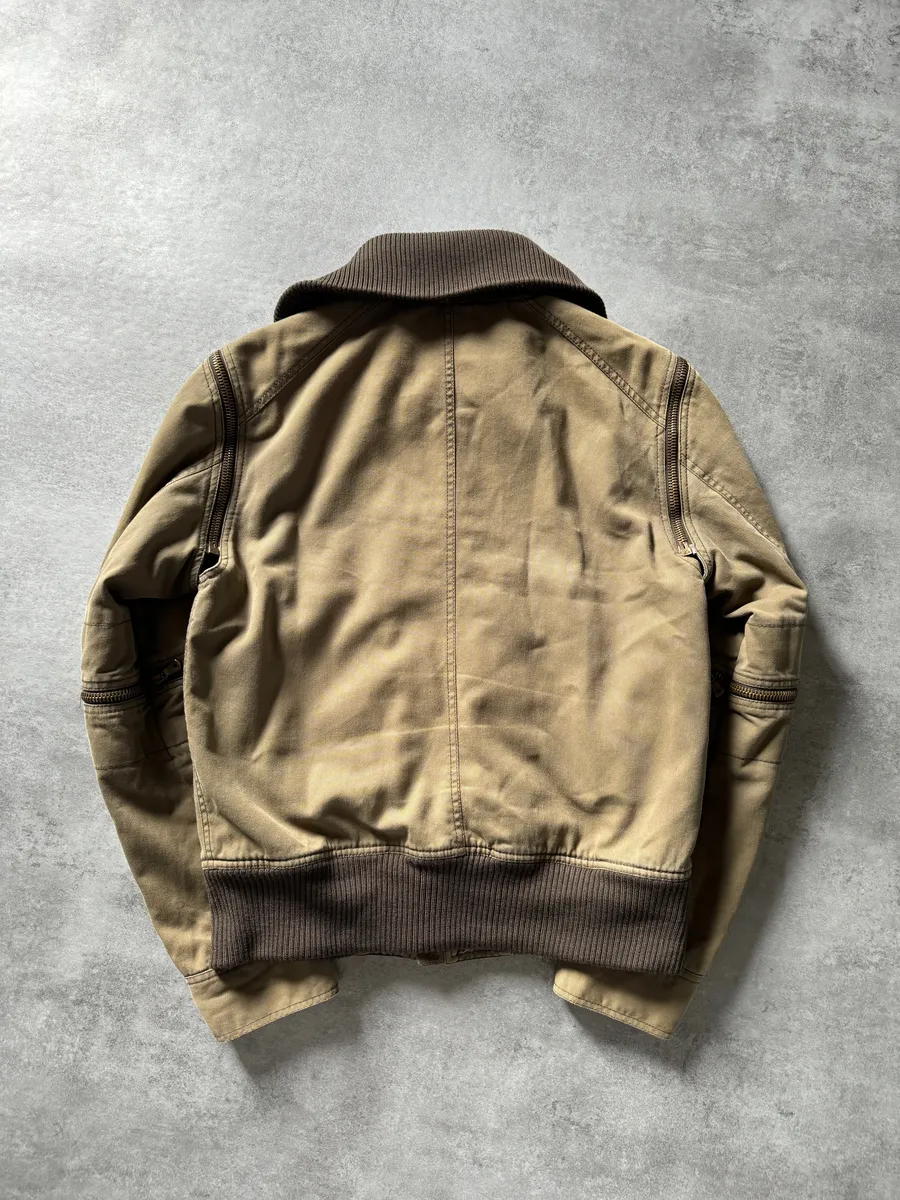 AW2003 Dolce & Gabbana Aviator Army Detachable Zips Jacket - Image 6
