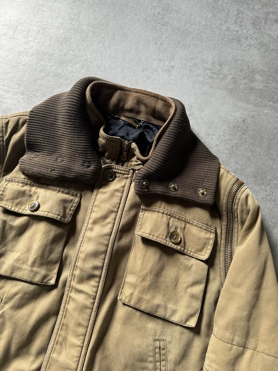 AW2003 Dolce & Gabbana Aviator Army Detachable Zips Jacket - Image 8