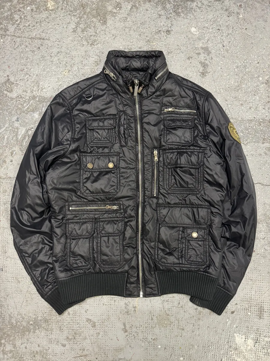 AW2003 Dolce & Gabbana Black Multi Pockets Puffer Jacket - Image 8