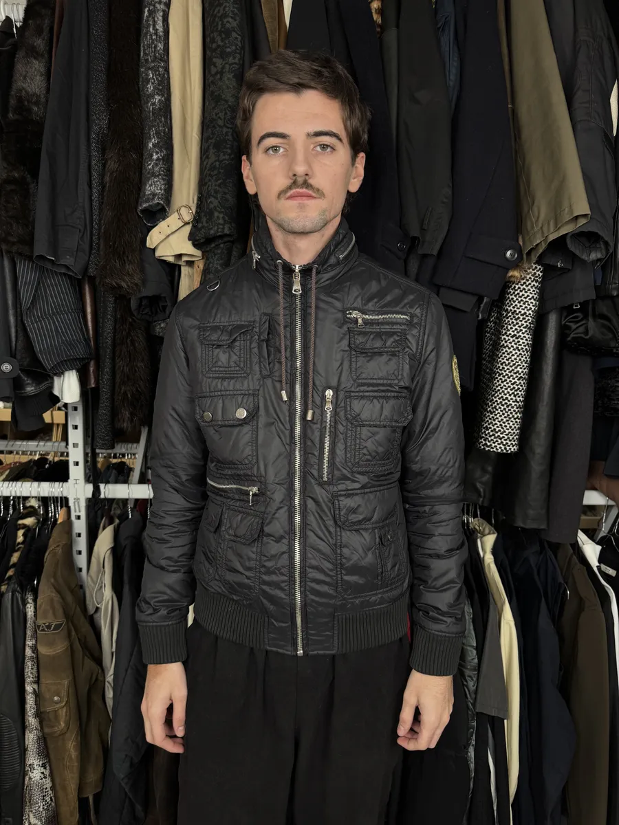 AW2003 Dolce & Gabbana Black Puffer Jacket - Image 3