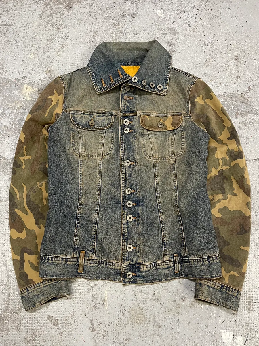 AW2003 Dolce & Gabbana Blue Denim Military Buttoned Jacket - Image 4