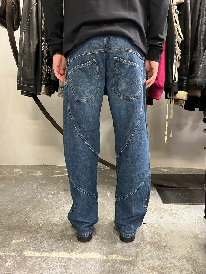 AW2003 Dolce & Gabbana Blue Tornado Denim Jeans - Image 3