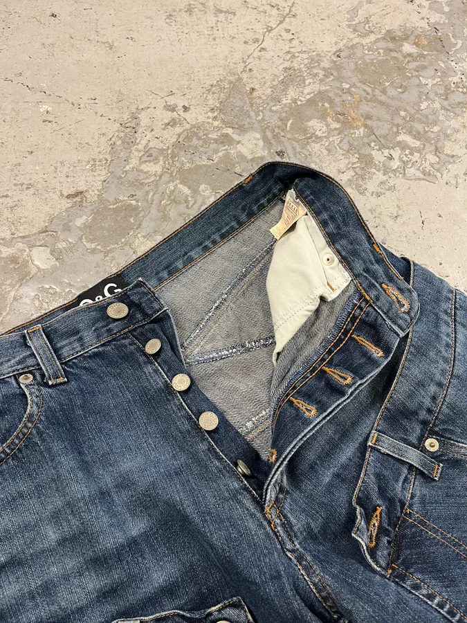 AW2003 Dolce & Gabbana Blue Tornado Denim Jeans - Image 9