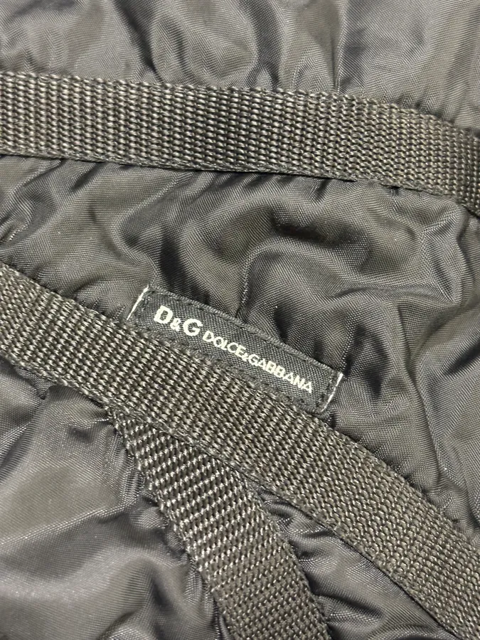 AW2003 Dolce & Gabbana Bondage Cargo Black Hooded Jacket - Image 10