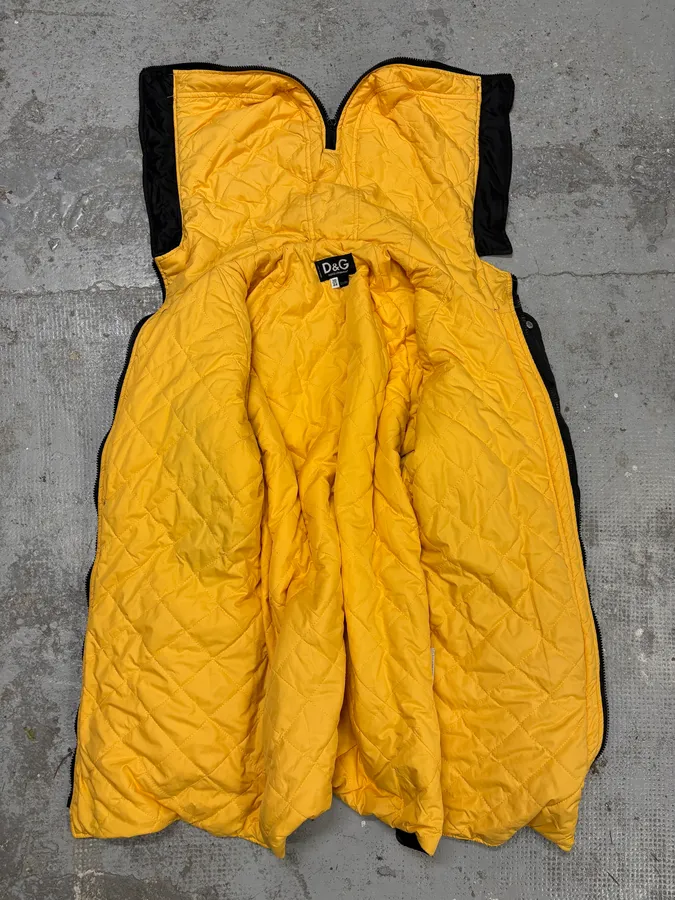 AW2003 Dolce & Gabbana Bondage Cargo Black Hooded Jacket - Image 8