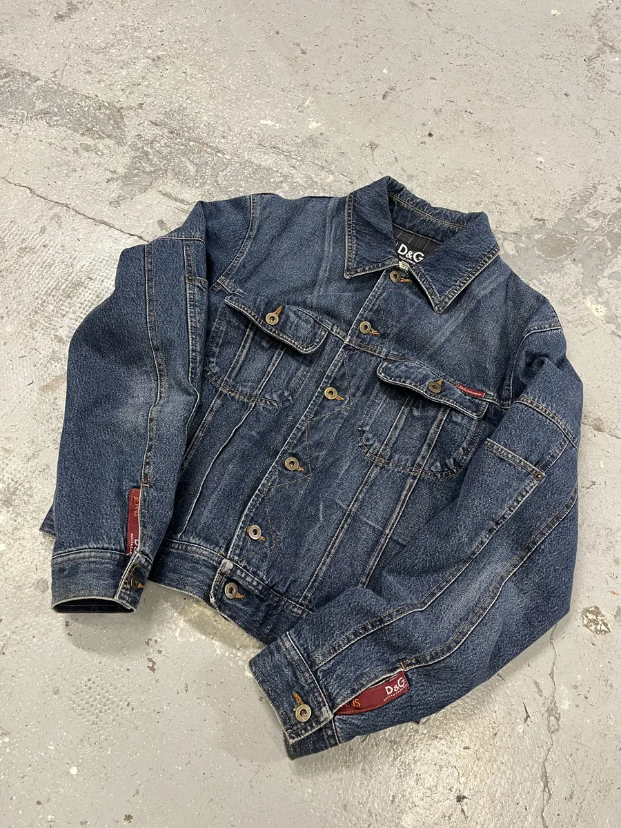 AW2003 Dolce & Gabbana Carpenter Blue Denim Jacket - Image 8