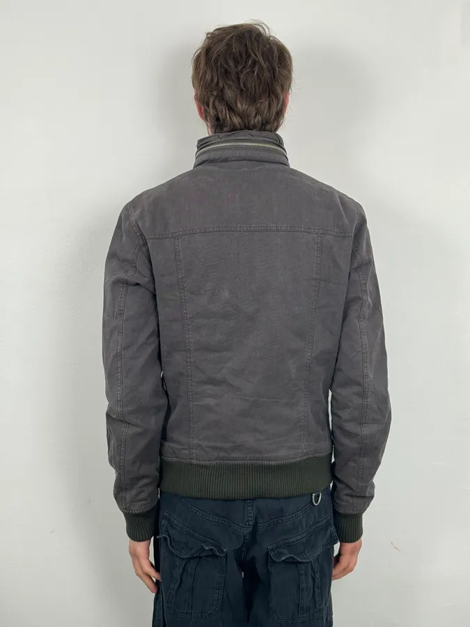 AW2003 Dolce & Gabbana Dark Grey Multi-Pocket Utility Jacket - Image 3