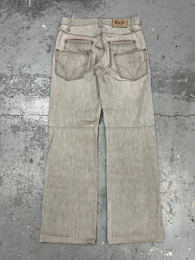 AW2003 Dolce & Gabbana Grey Denim Jeans - Image 10