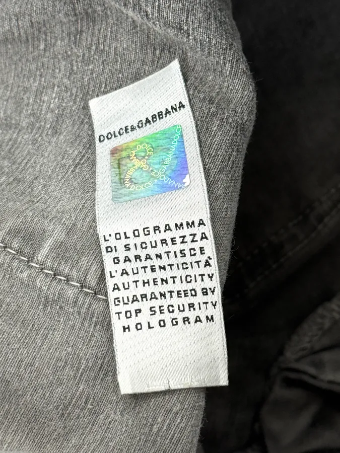 AW2003 Dolce & Gabbana Grey Multi-Pocket Eroded Cargo Pants - Image 13