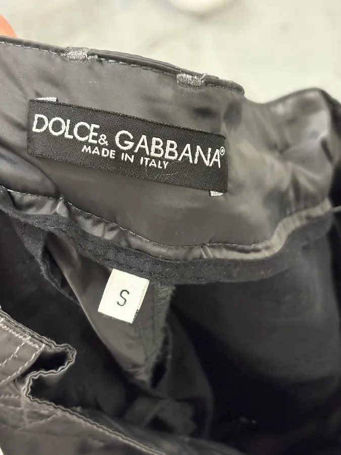 AW2003 Dolce & Gabbana Grey Nylon Bondage Cargo Pants - Image 11
