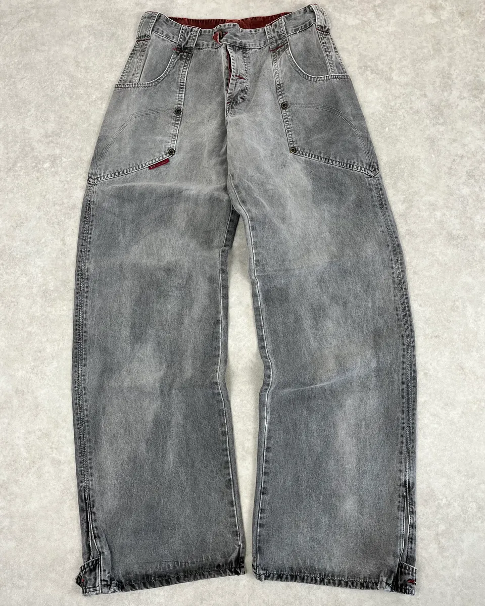 AW2003 Dolce & Gabbana Grey Raw Denim Cozy Jeans - Image 4