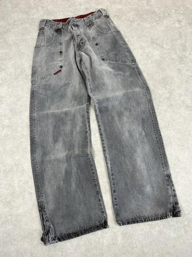 AW2003 Dolce & Gabbana Grey Raw Denim Cozy Jeans - Image 5