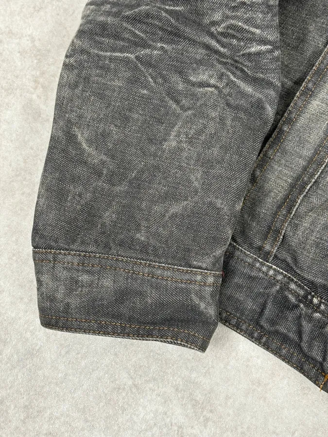 AW2003 Dolce & Gabbana Grey Raw Denim Jacket - Image 12