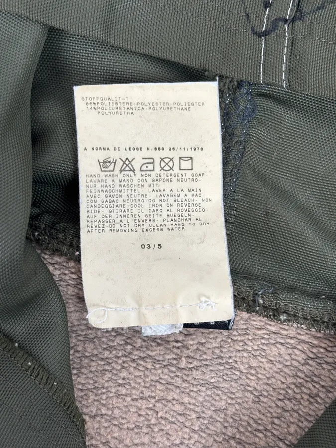 AW2003 Dolce & Gabbana Khaki Hybrid Zip-up Hoodie - Image 11
