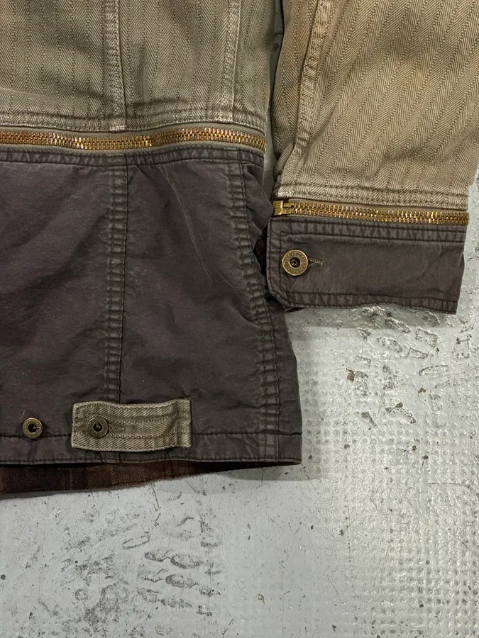 AW2003 Dolce & Gabbana Khaki Military Cargo Removable Jacket - Image 13