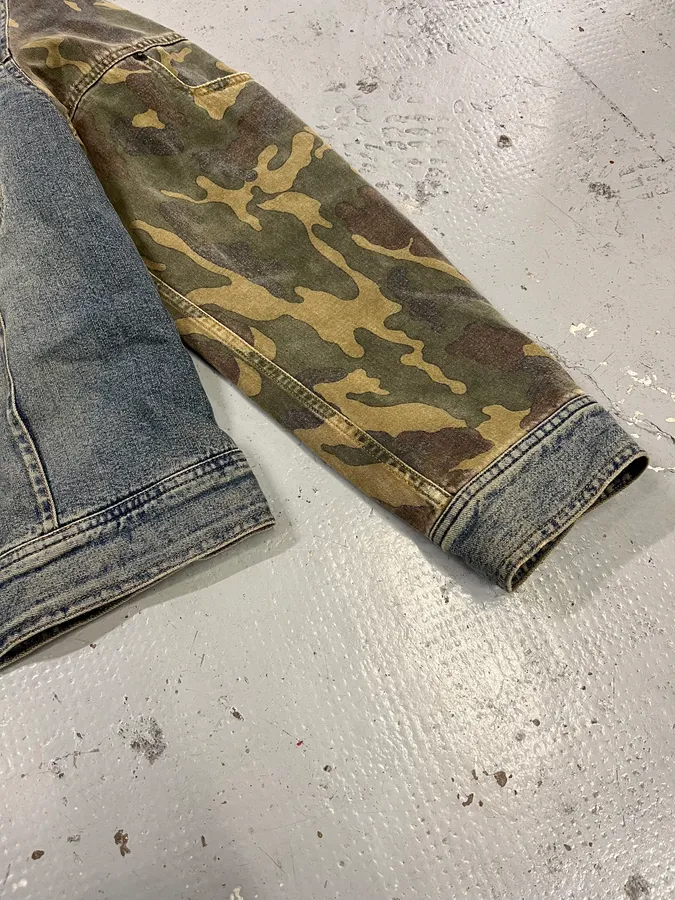 AW2003 Dolce & Gabbana Military Camo Blue Denim Jacket - Image 5