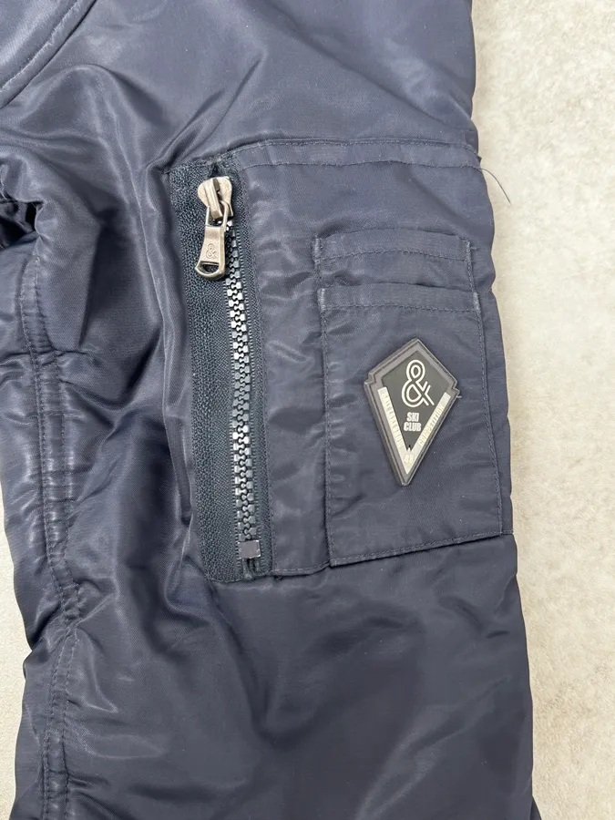 AW2003 Dolce & Gabbana Navy Aviator Bomber Jacket - Image 10