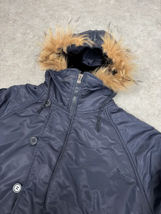 AW2003 Dolce & Gabbana Navy Aviator Bomber Jacket - Image 5