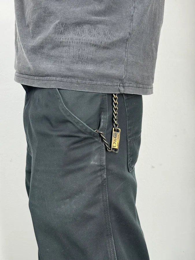 AW2003 Dolce & Gabbana Plaque Logo Wallet Chain - Image 2