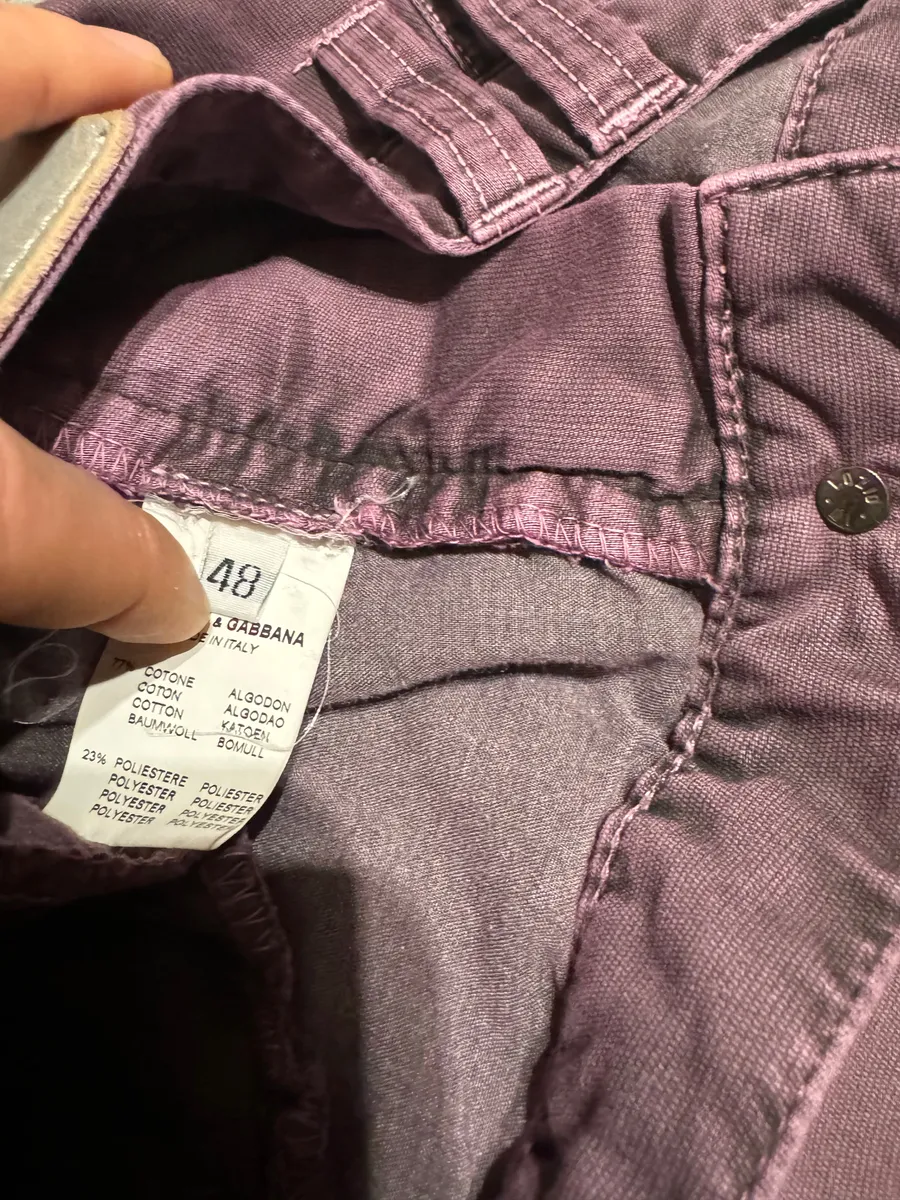 AW2003 Dolce & Gabbana Purple Bondage Relaxed Spectrum Pants - Image 11