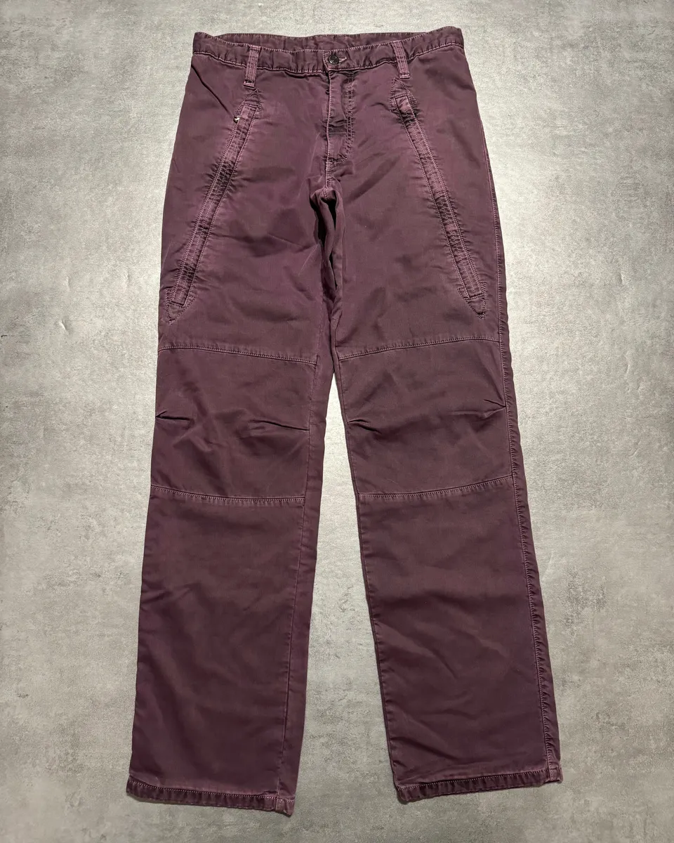 AW2003 Dolce & Gabbana Purple Bondage Relaxed Spectrum Pants - Image 2