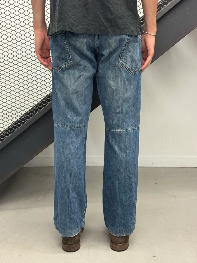 AW2003 Dolce & Gabbana Restructured Blue Denim Jeans - Image 4
