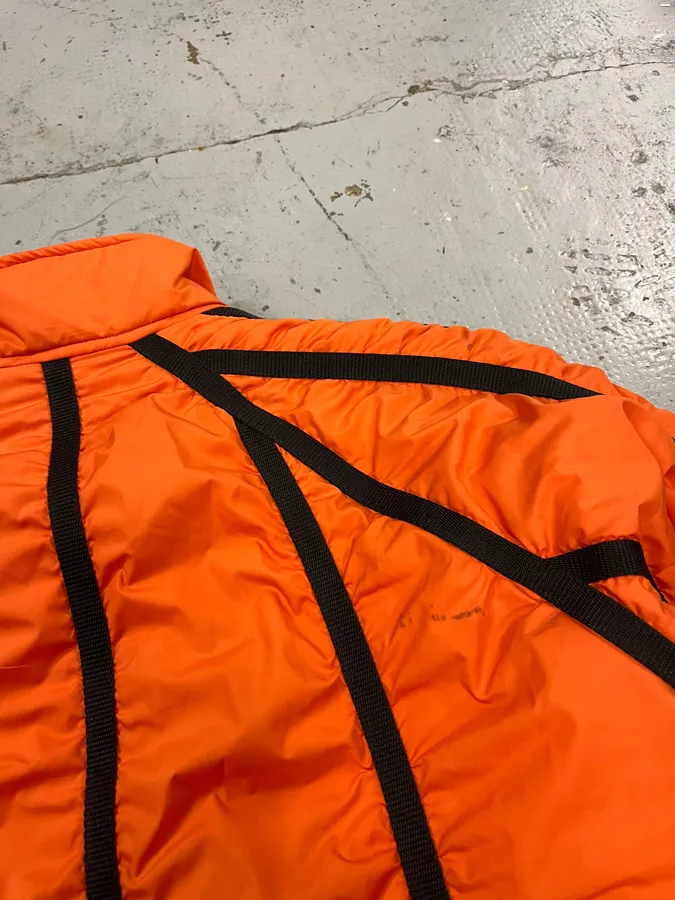 AW2003 Dolce & Gabbana Spatial Tactical Orange Puffer Jacket - Image 10