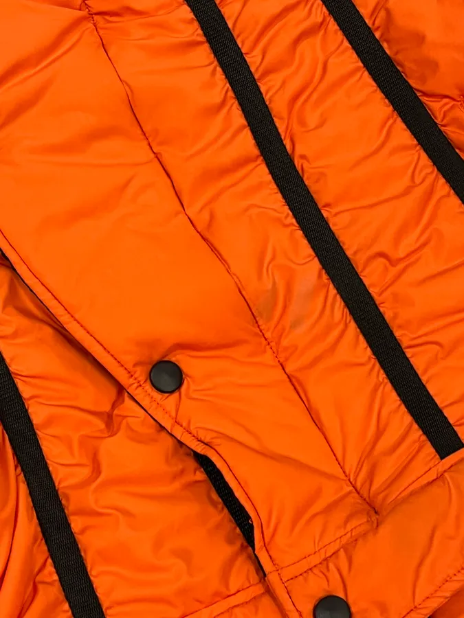 AW2003 Dolce & Gabbana Spatial Tactical Orange Puffer Jacket - Image 11