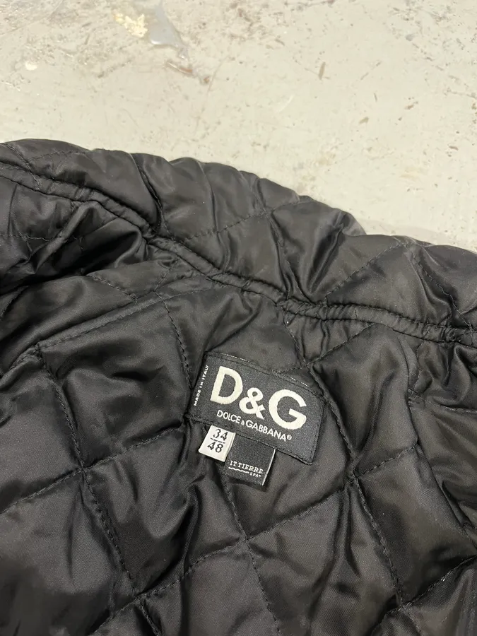 AW2003 Dolce & Gabbana Spatial Tactical Orange Puffer Jacket - Image 13