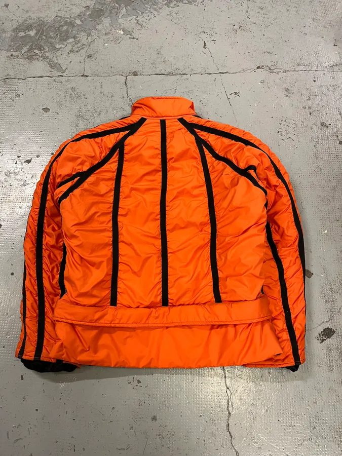 AW2003 Dolce & Gabbana Spatial Tactical Orange Puffer Jacket - Image 9