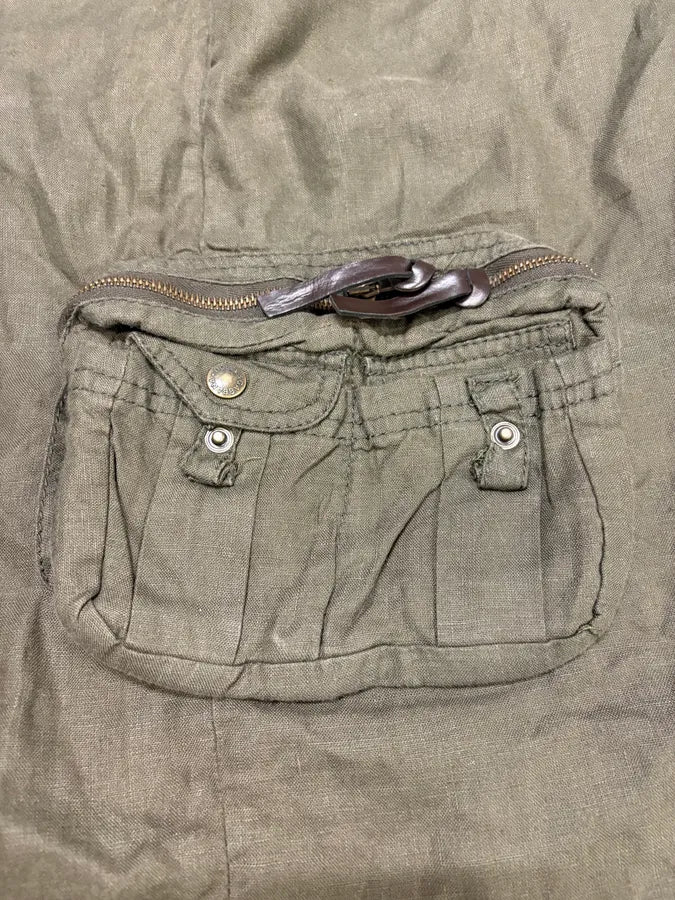 AW2003 Dolce & Gabbana Versatile Olive Cargo Skirt - Image 8