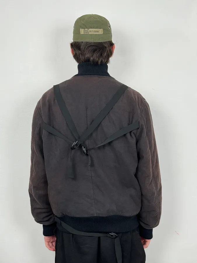 AW2003 Helmut Lang Re-Issued Fadded Strapped Bomber Jacket - Image 3
