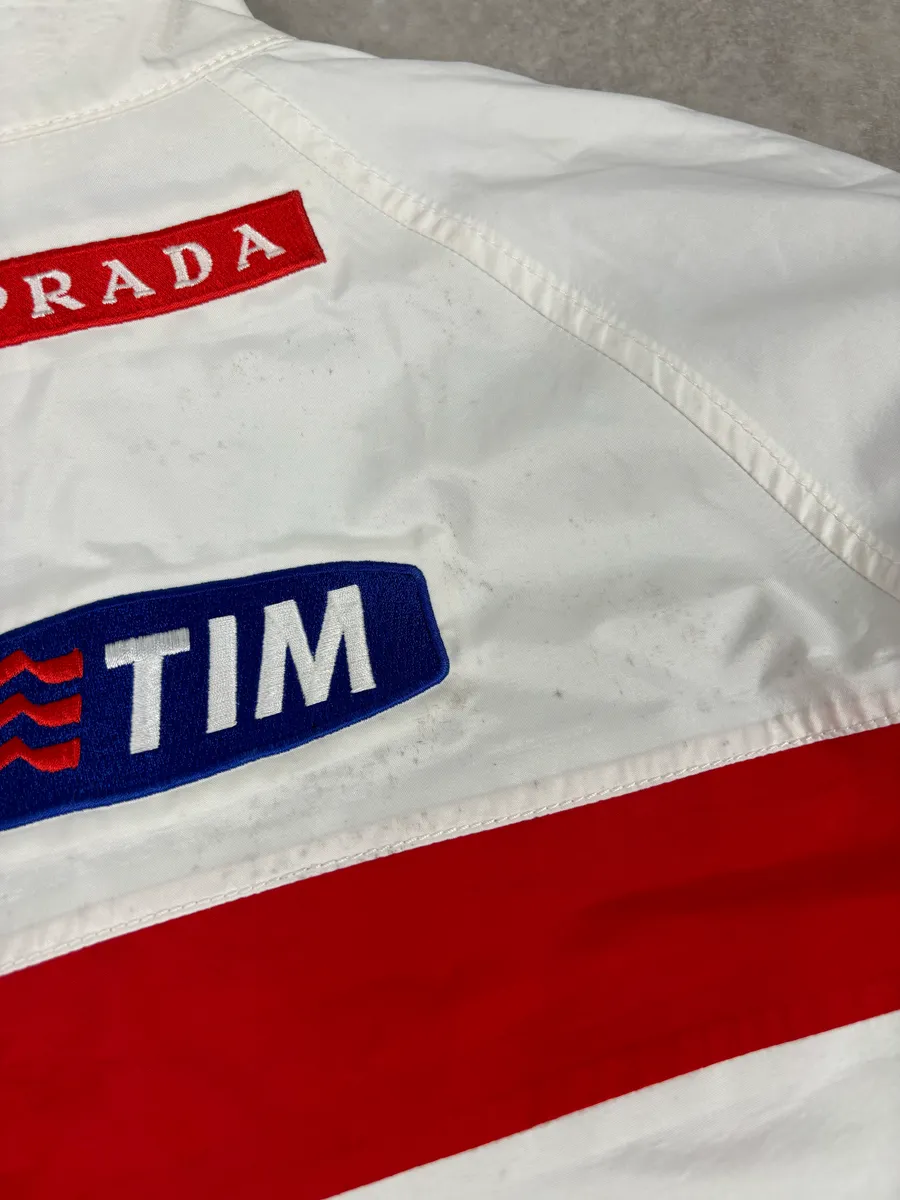 AW2003 Prada White & Red Luna Rossa Sport Jacket - Image 8