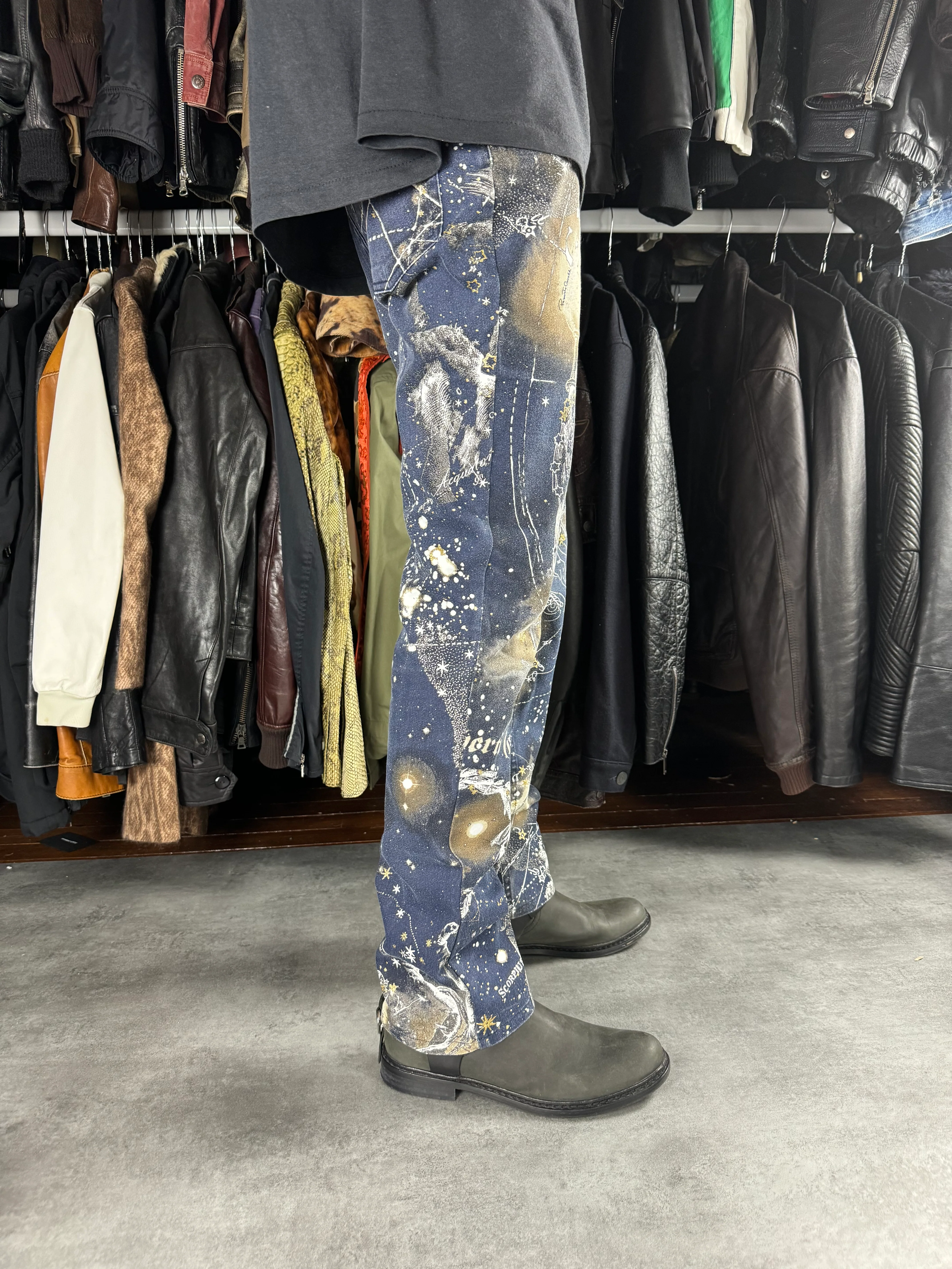 AW2003 Roberto Cavalli Zodiac Constellation Astrology Pants - Image 5