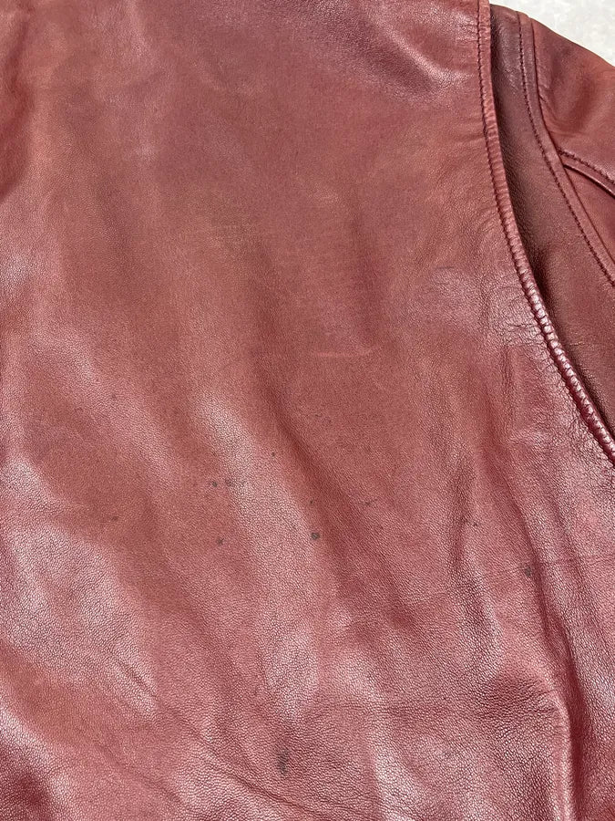 AW2003 Yves Saint Laurent Moto Brown Leather Jacket - Image 11