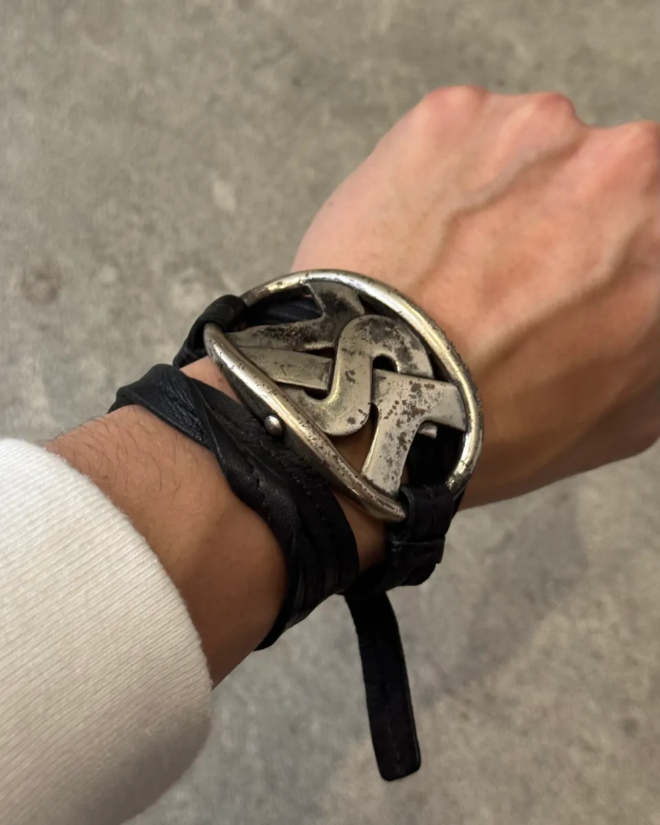 AW2003 Yves Saint Laurent Silver Buckle Bracelet